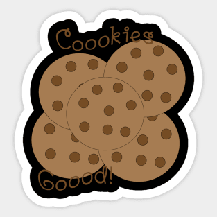 Cookies Goood! Dark Chocolate Sticker